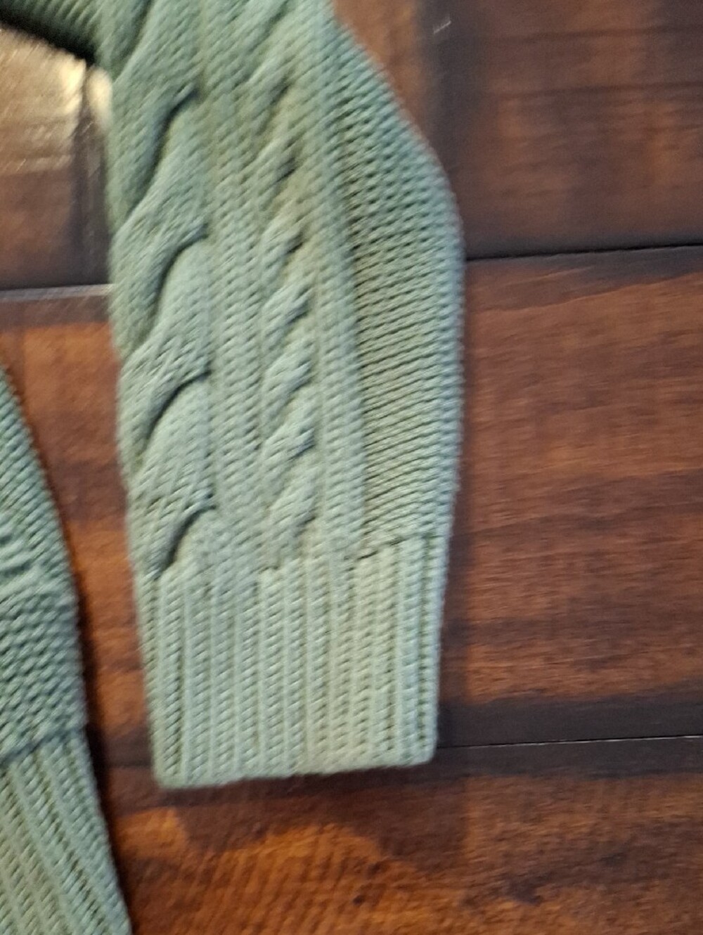LL Bean Cable-Knit Turtleneck Sweater - Bay Leaf - Picture 10 of 16